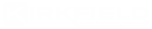 Kirkfield logo: Manufacturers of rubber and adhesive products